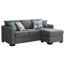 Storey Upholstered Sleeper Sectional Chaise Sofa – Grey