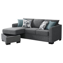 Storey Upholstered Sleeper Sectional Chaise Sofa – Grey