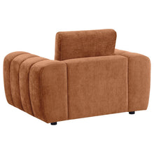 Burnett 3 Piece Chenille Upholstered Sofa Set – Burnt Orange