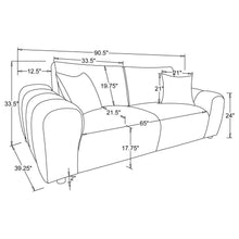 Burnett 3 Piece Chenille Upholstered Sofa Set – Burnt Orange