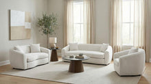 Isabella 3 Piece Fabric Upholstered Sofa Set – Sand Fabric