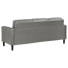 Ruth 3 Piece Upholstered Track Arm Sofa Set – Grey