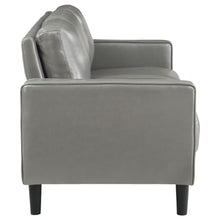 Ruth 3 Piece Upholstered Track Arm Sofa Set – Grey