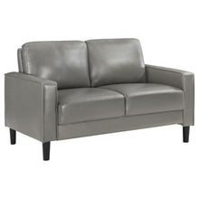 Ruth 3 Piece Upholstered Track Arm Sofa Set – Grey