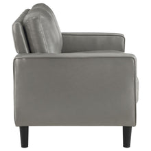 Ruth 3 Piece Upholstered Track Arm Sofa Set – Grey