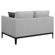 Apperson 3 Piece Upholstered Track Arm Sofa Set – Light Grey