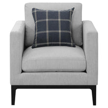 Apperson 3 Piece Upholstered Track Arm Sofa Set – Light Grey