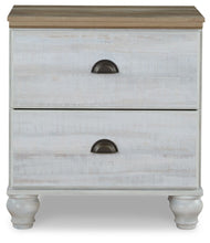 Haven Bay - Brown / Beige - Two Drawer Night Stand