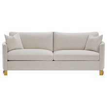Corliss 3 Piece Upholstered Arched Arm Sofa Set – Beige