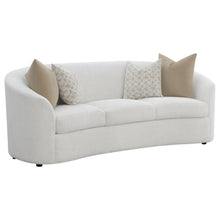 Rainn 3 Piece Boucle Upholstered Sloped Arm Sofa Set – Latte Boucle