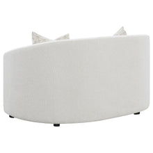 Rainn 3 Piece Boucle Upholstered Sloped Arm Sofa Set – Latte Boucle