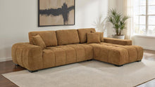 Octavia Tufted 2 Piece Sectional Chaise Sofa – Amber