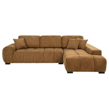 Octavia Tufted 2 Piece Sectional Chaise Sofa – Amber