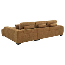 Octavia Tufted 2 Piece Sectional Chaise Sofa – Amber