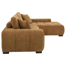 Octavia Tufted 2 Piece Sectional Chaise Sofa – Amber
