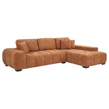 Octavia Tufted 2 Piece Sectional Chaise Sofa – Orange