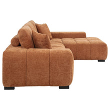 Octavia Tufted 2 Piece Sectional Chaise Sofa – Orange
