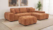Octavia Tufted 2 Piece Sectional Chaise Sofa – Orange