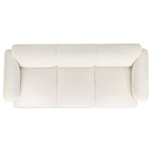 Dorset 3 Piece Upholstered Round Track Arm Sofa Set – White