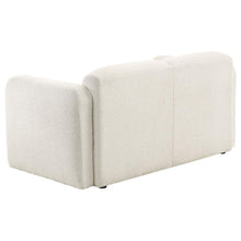 Dorset 3 Piece Upholstered Round Track Arm Sofa Set – White
