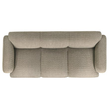 Dorset 3 Piece Upholstered Round Track Arm Sofa Set – Brown