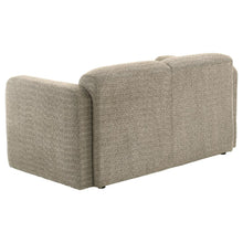Dorset 3 Piece Upholstered Round Track Arm Sofa Set – Brown