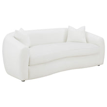 Isabella 3 Piece Sherpa Upholstered Sofa Set – Ivory Sherpa