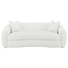 Isabella 3 Piece Sherpa Upholstered Sofa Set – Ivory Sherpa