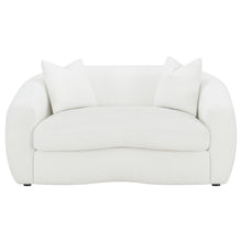 Isabella 3 Piece Sherpa Upholstered Sofa Set – Ivory Sherpa