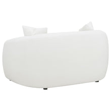 Isabella 3 Piece Sherpa Upholstered Sofa Set – Ivory Sherpa