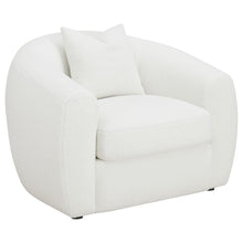 Isabella 3 Piece Sherpa Upholstered Sofa Set – Ivory Sherpa