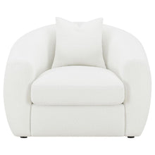 Isabella 3 Piece Sherpa Upholstered Sofa Set – Ivory Sherpa