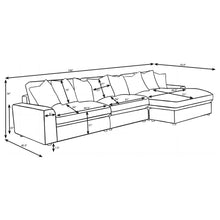 Blaine 3 Piece Corduroy Reversible Chaise Sectional Sofa – Chocolate Brown