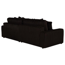 Blaine 2 Piece Corduroy Reversible Chaise Sectional Sofa – Chocolate Brown