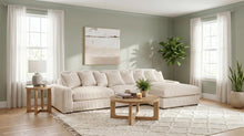 Blaine 3 Piece Corduroy Reversible Chaise Sectional Sofa – Sand