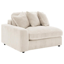 Blaine 3 Piece Corduroy Reversible Chaise Sectional Sofa – Sand