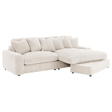 Blaine 2 Piece Corduroy Reversible Chaise Sectional Sofa – Sand