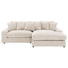 Blaine 2 Piece Corduroy Reversible Chaise Sectional Sofa – Sand