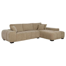 Octavia Tufted 2 Piece Sectional Chaise Sofa – Camel
