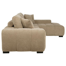 Octavia Tufted 2 Piece Sectional Chaise Sofa – Camel