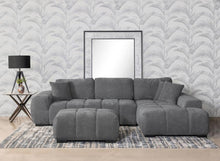 Octavia Tufted 2 Piece Sectional Chaise Sofa – Charcoal Grey