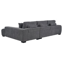Octavia Tufted 2 Piece Sectional Chaise Sofa – Charcoal Grey