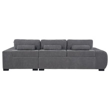 Octavia Tufted 2 Piece Sectional Chaise Sofa – Charcoal Grey