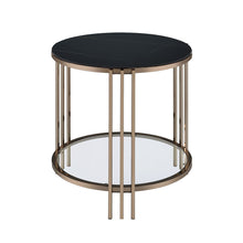 Zaidee - End Table - Sintered Stone & Champagne