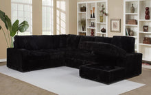 Devonshire Sleeper Sectional Sofa Storage Chaise – Black