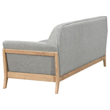Vaughn 3 Piece Fabric Upholstered Flared Arm Sofa Set – Grey