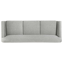 Vaughn 3 Piece Fabric Upholstered Flared Arm Sofa Set – Grey