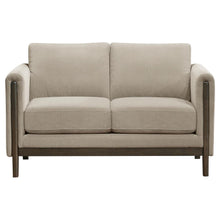 Islington 3 Piece Upholstered Panel Arm Sofa Set – Taupe