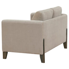 Islington 3 Piece Upholstered Panel Arm Sofa Set – Taupe