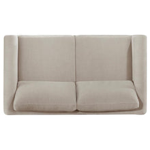 Islington 3 Piece Upholstered Panel Arm Sofa Set – Taupe